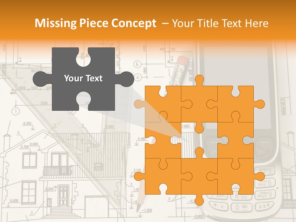 Paperwork Pen Calculator PowerPoint Template