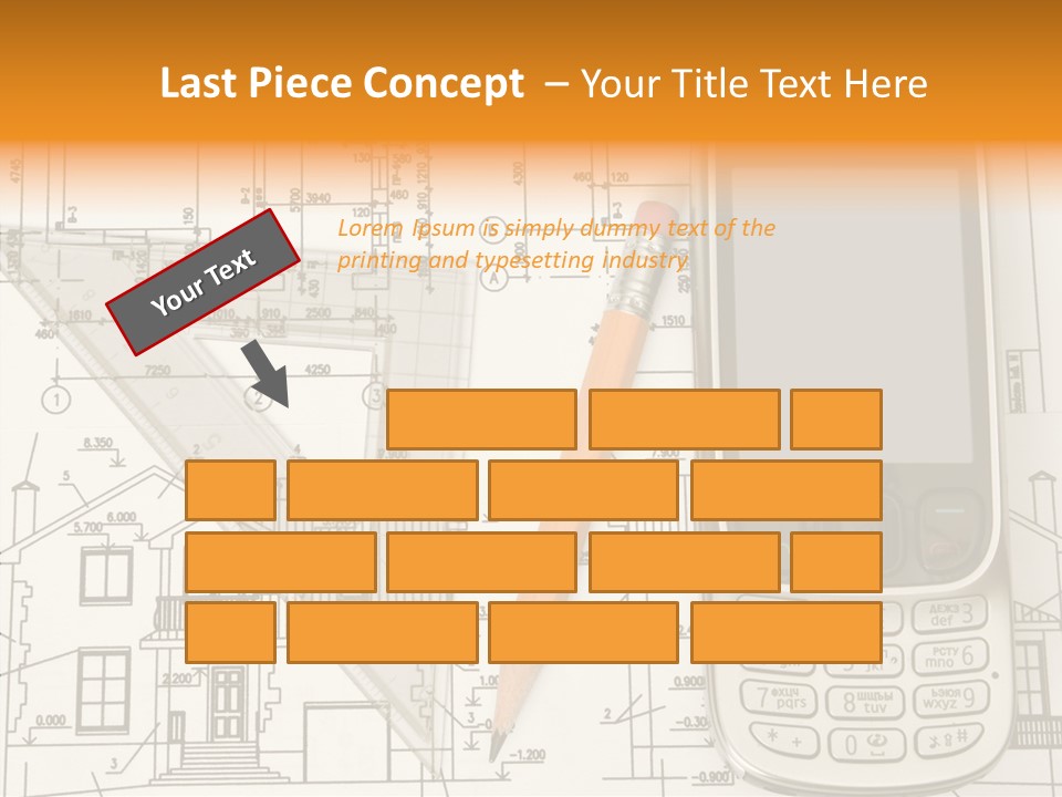 Paperwork Pen Calculator PowerPoint Template
