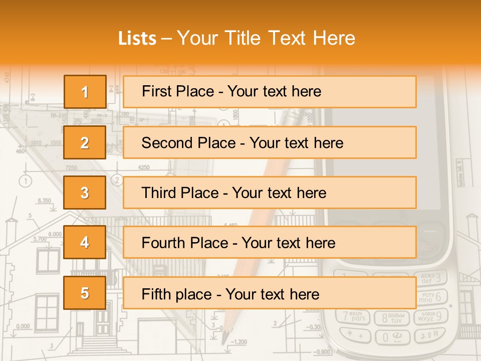Paperwork Pen Calculator PowerPoint Template