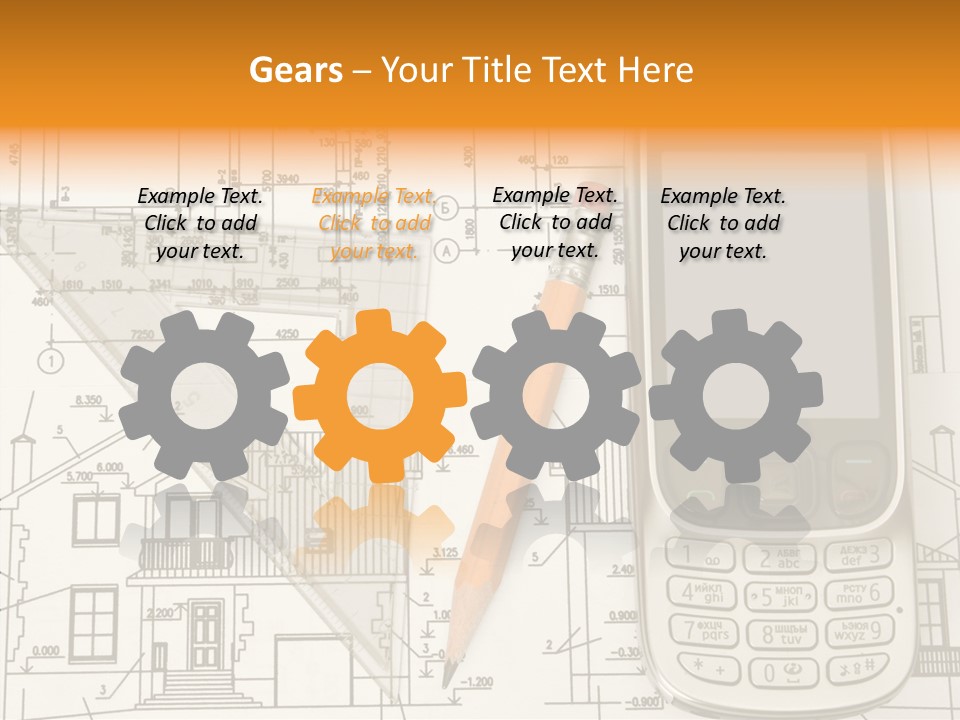 Paperwork Pen Calculator PowerPoint Template