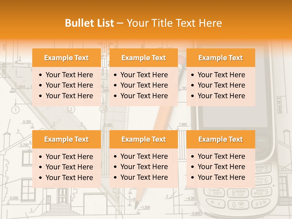 Paperwork Pen Calculator PowerPoint Template