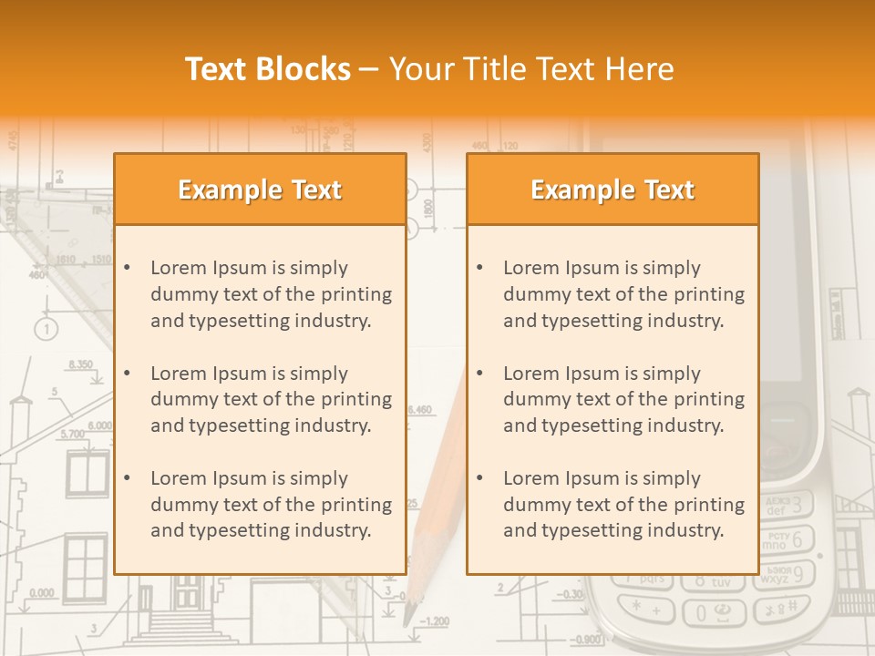 Paperwork Pen Calculator PowerPoint Template