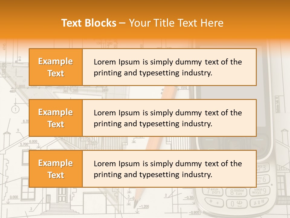Paperwork Pen Calculator PowerPoint Template