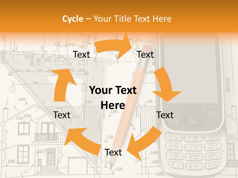 Paperwork Pen Calculator PowerPoint Template