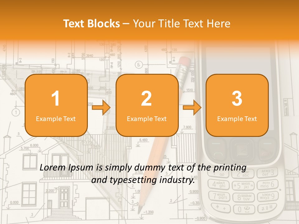 Paperwork Pen Calculator PowerPoint Template