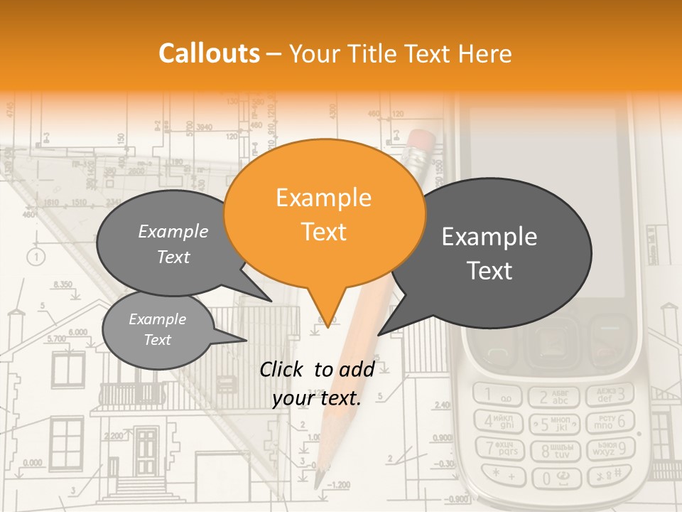 Paperwork Pen Calculator PowerPoint Template
