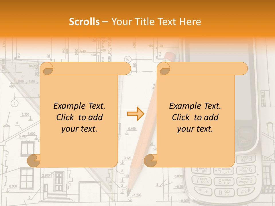 Paperwork Pen Calculator PowerPoint Template