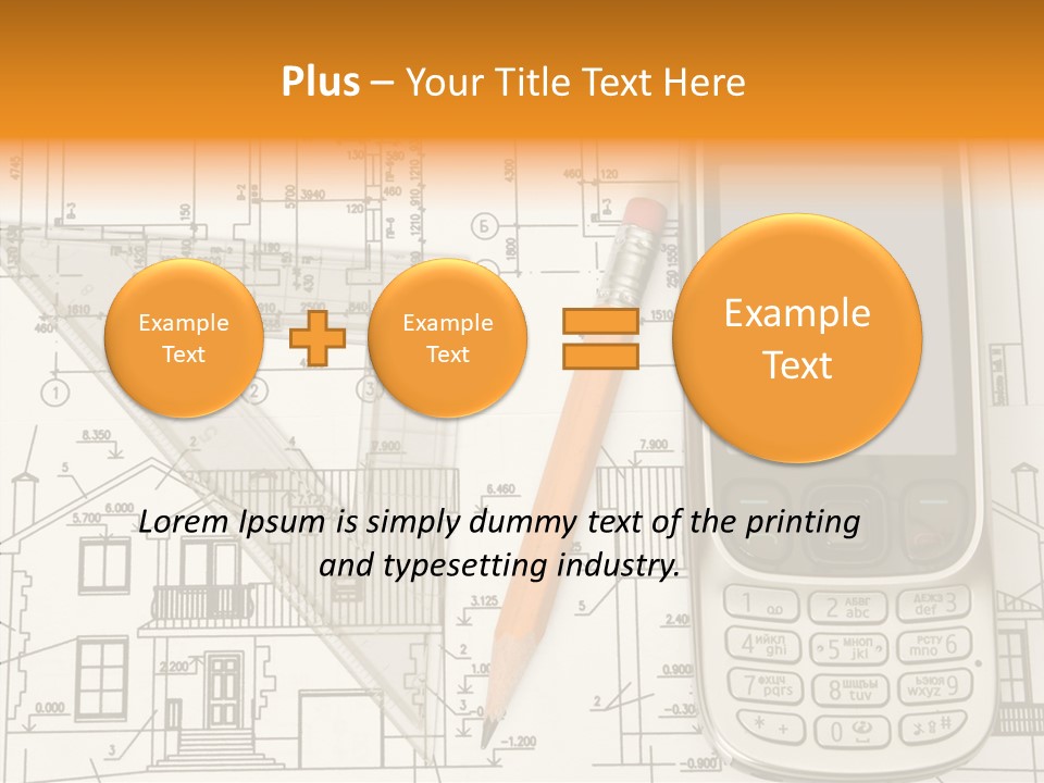Paperwork Pen Calculator PowerPoint Template