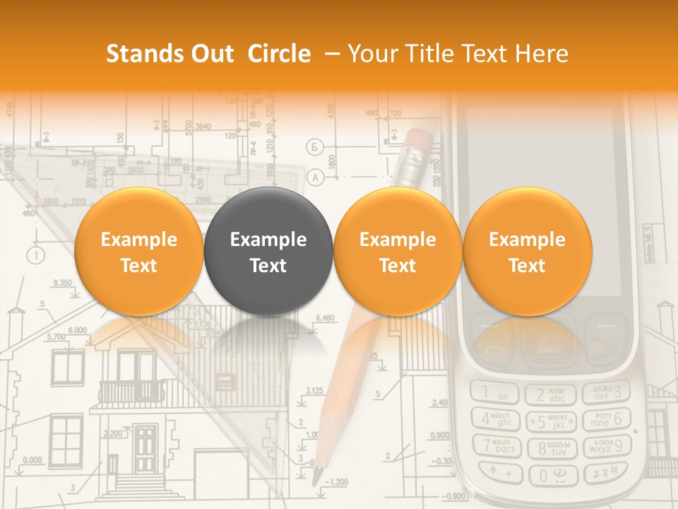 Paperwork Pen Calculator PowerPoint Template