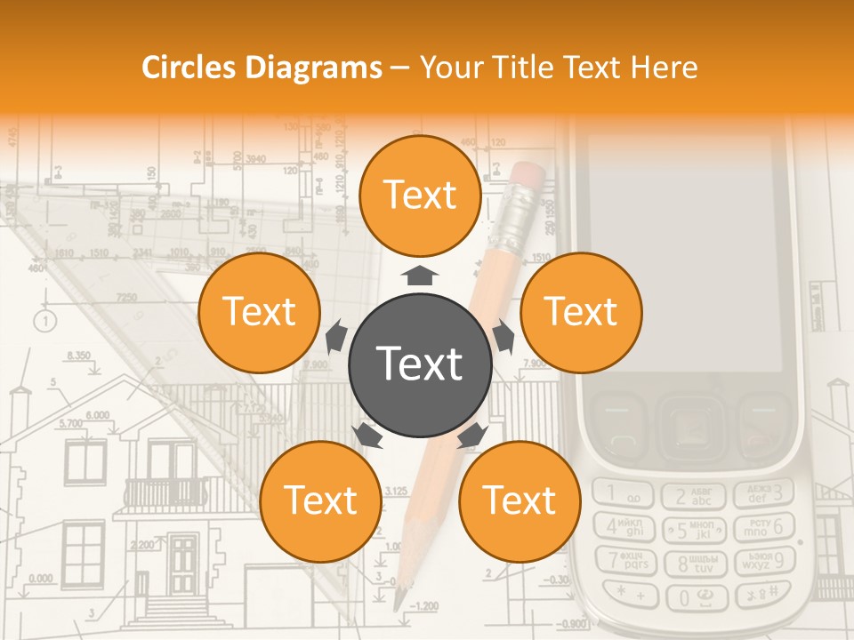 Paperwork Pen Calculator PowerPoint Template