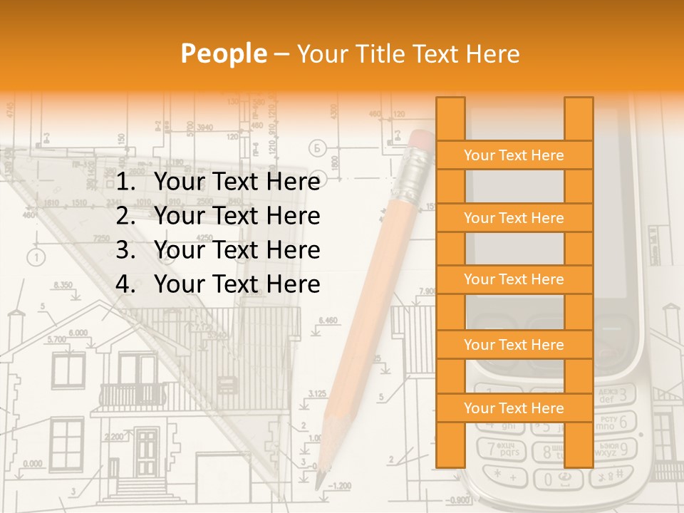 Paperwork Pen Calculator PowerPoint Template