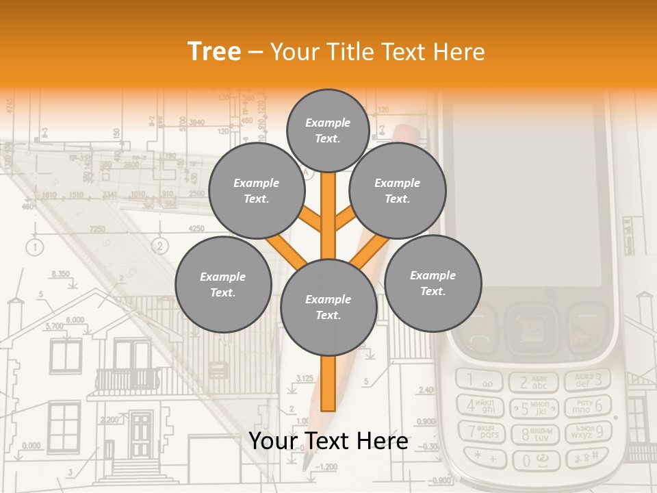 Paperwork Pen Calculator PowerPoint Template