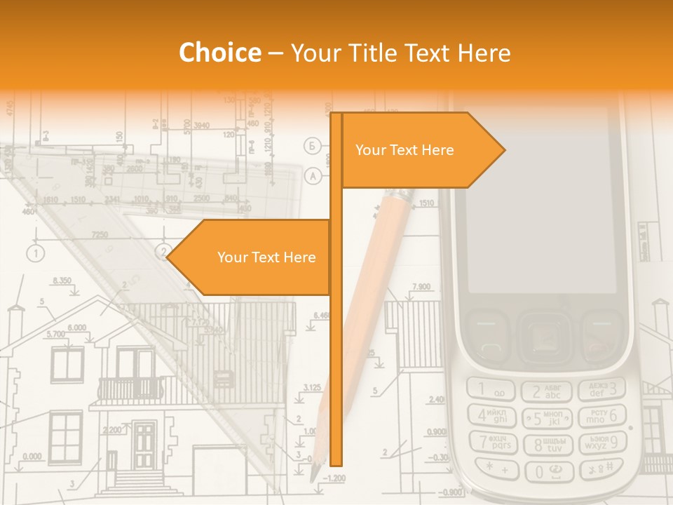 Paperwork Pen Calculator PowerPoint Template
