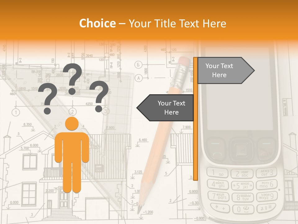 Paperwork Pen Calculator PowerPoint Template