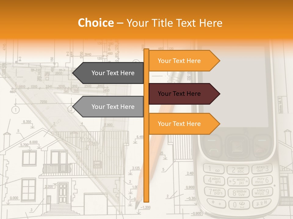 Paperwork Pen Calculator PowerPoint Template