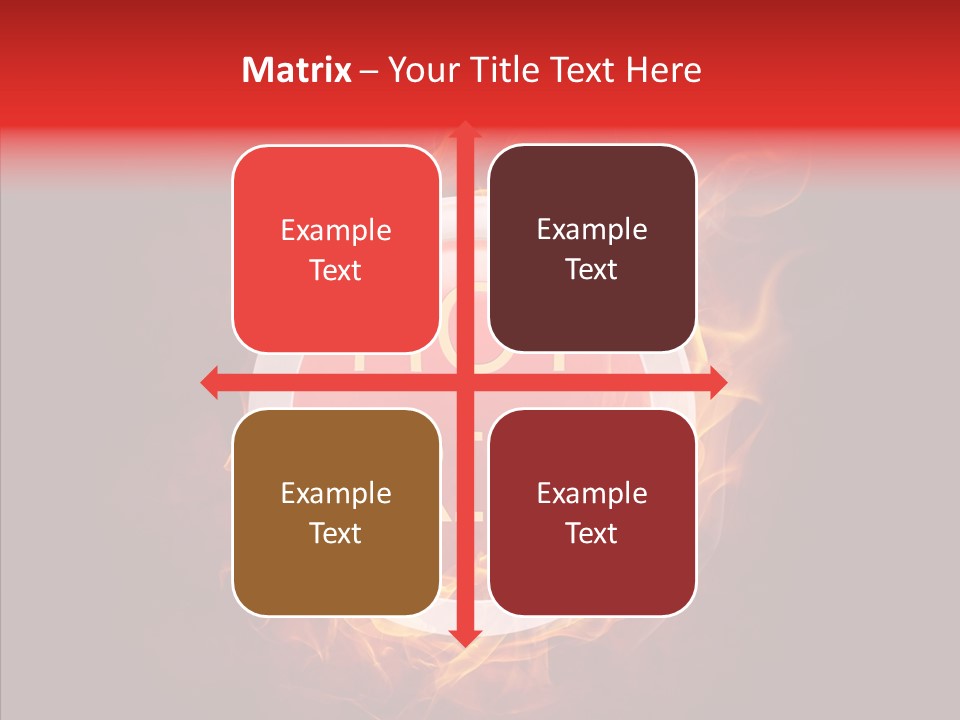 Burning Symbol Currency PowerPoint Template