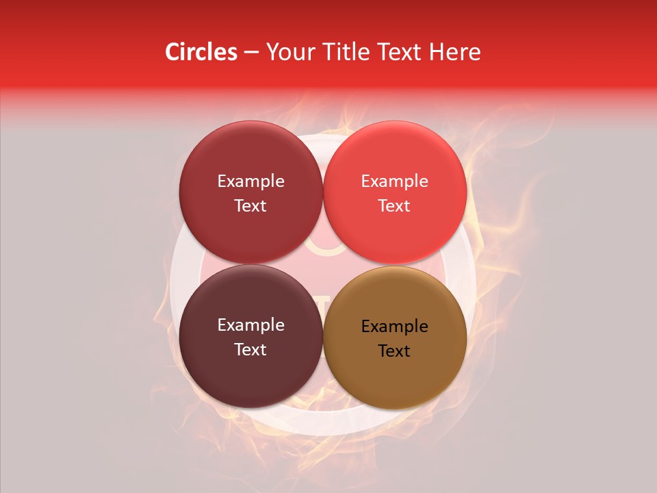 Burning Symbol Currency PowerPoint Template