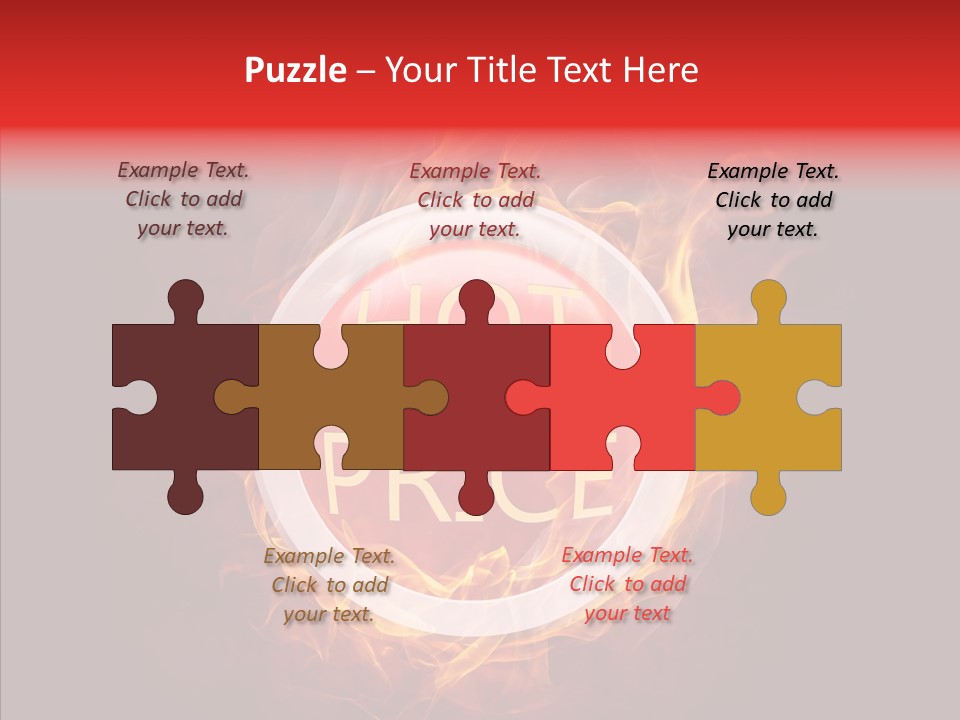 Burning Symbol Currency PowerPoint Template