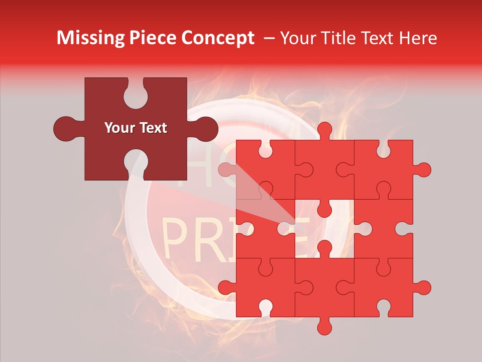 Burning Symbol Currency PowerPoint Template