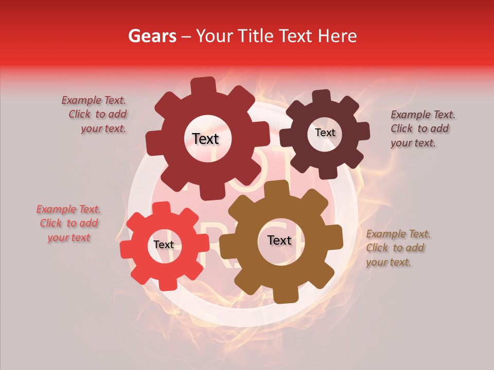 Burning Symbol Currency PowerPoint Template