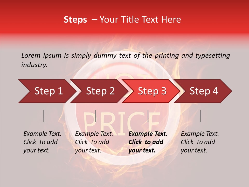 Burning Symbol Currency PowerPoint Template