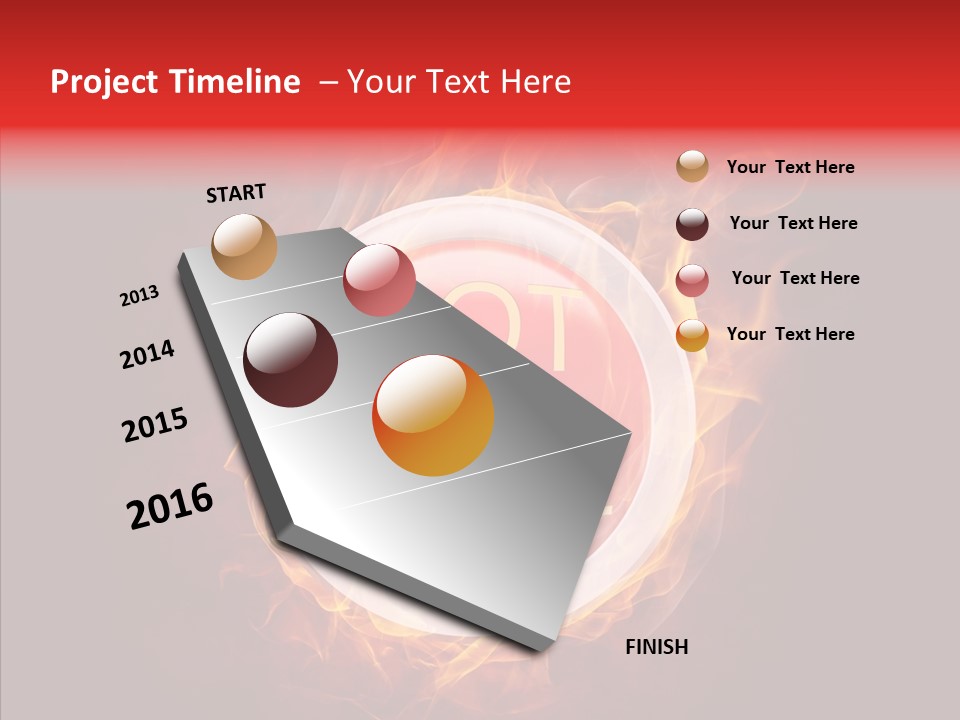 Burning Symbol Currency PowerPoint Template