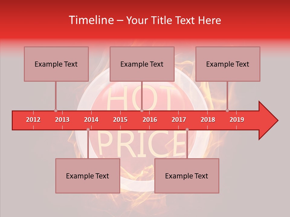 Burning Symbol Currency PowerPoint Template