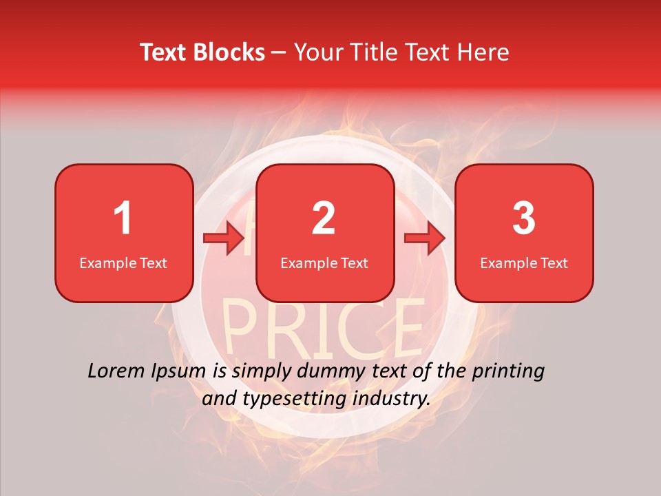 Burning Symbol Currency PowerPoint Template