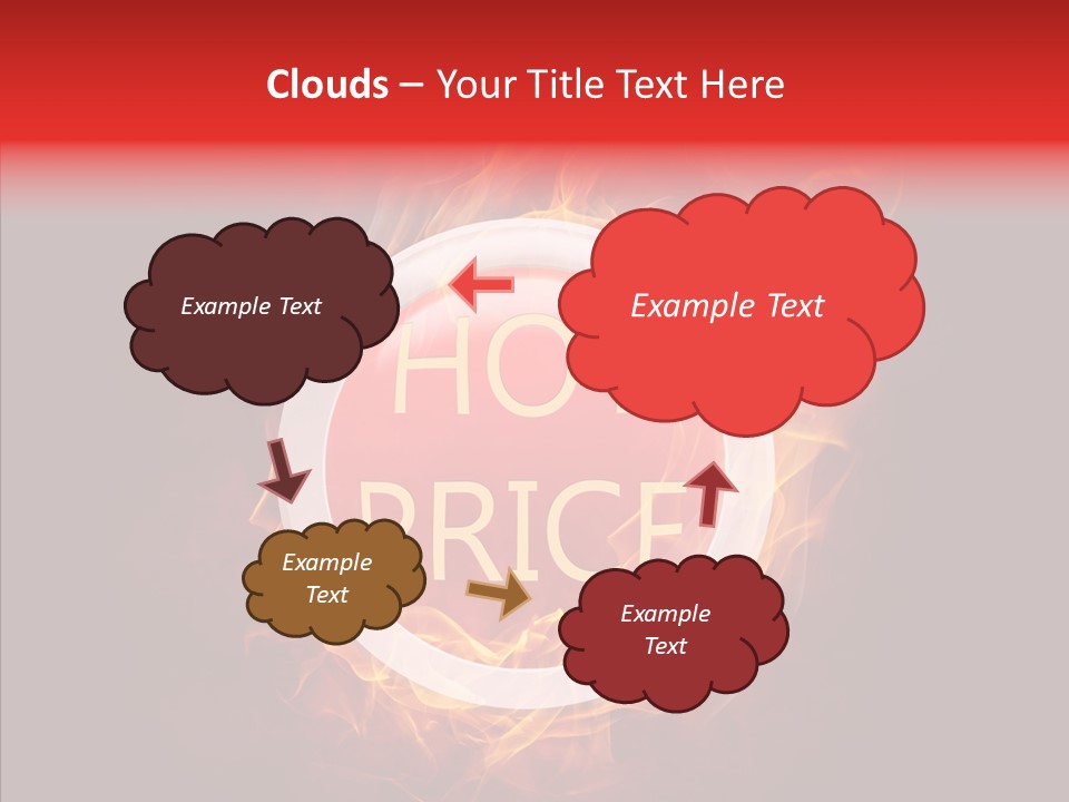 Burning Symbol Currency PowerPoint Template