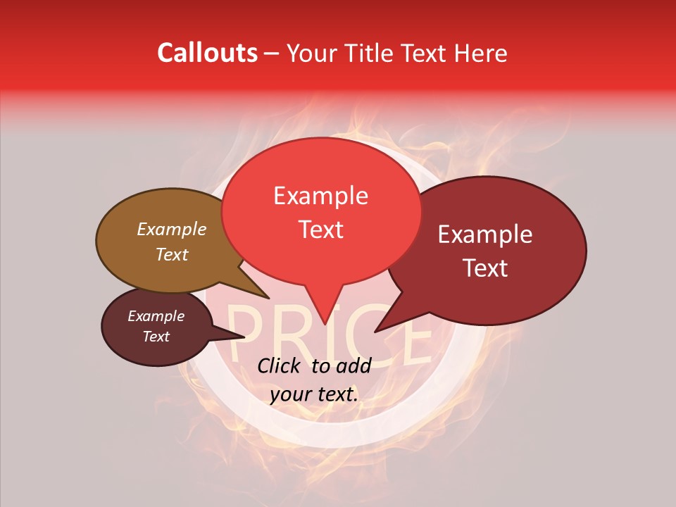 Burning Symbol Currency PowerPoint Template