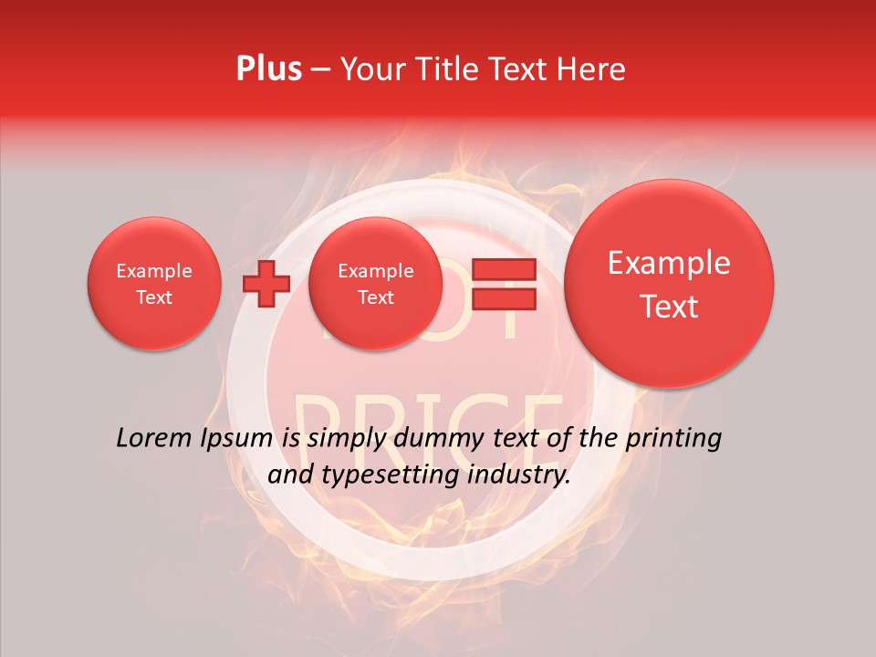 Burning Symbol Currency PowerPoint Template