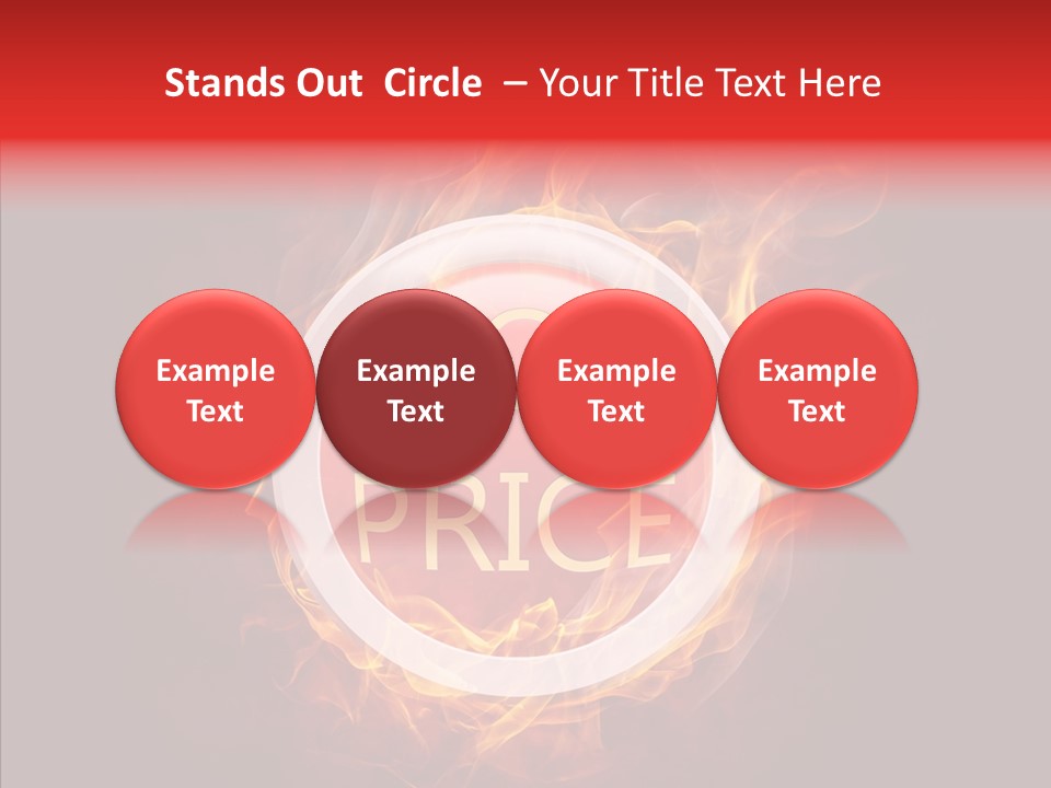 Burning Symbol Currency PowerPoint Template