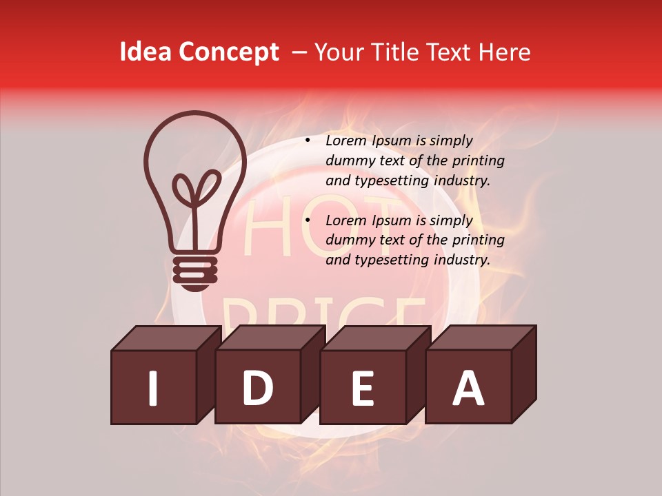 Burning Symbol Currency PowerPoint Template