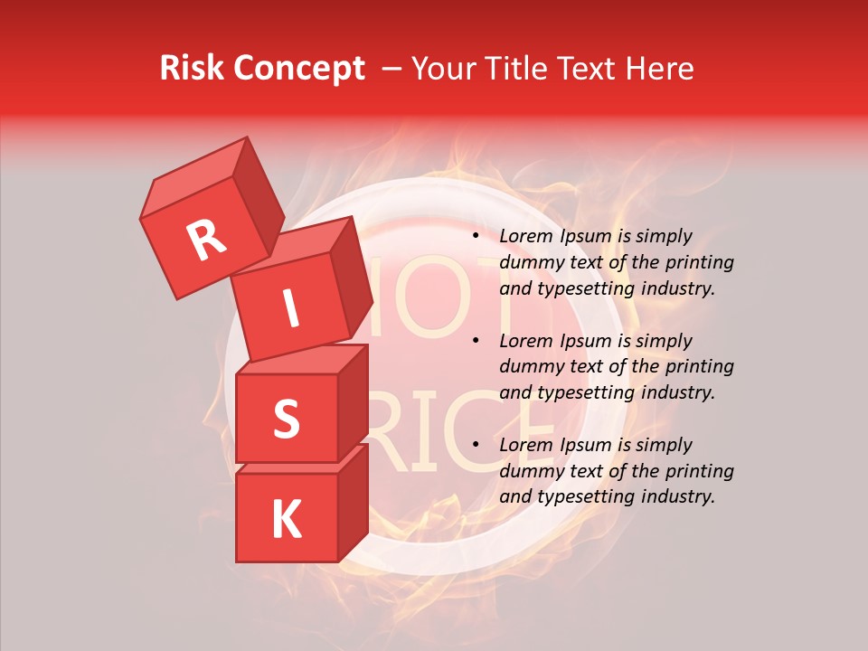 Burning Symbol Currency PowerPoint Template