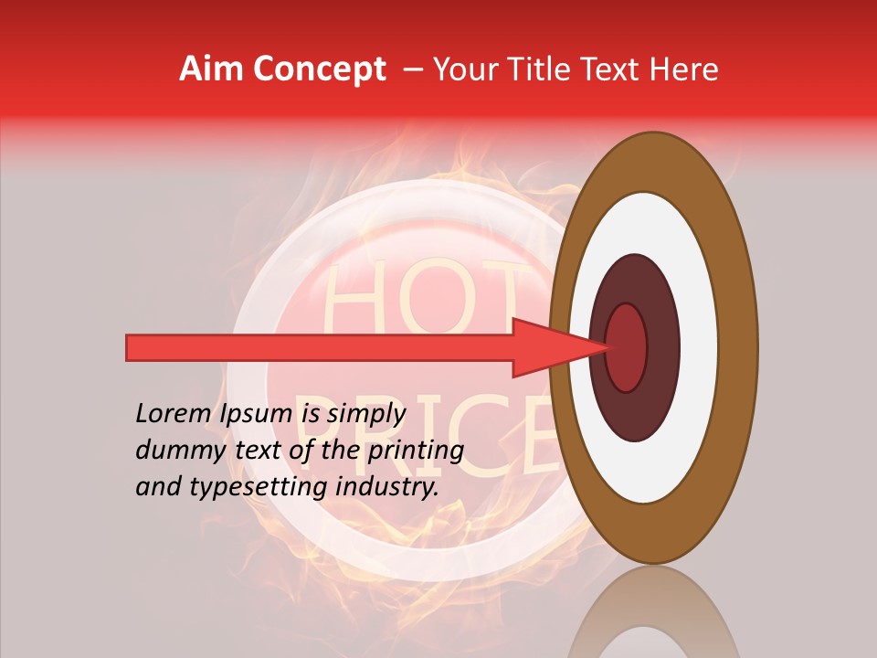 Burning Symbol Currency PowerPoint Template