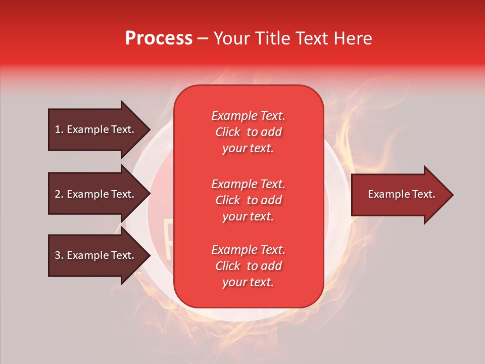 Burning Symbol Currency PowerPoint Template