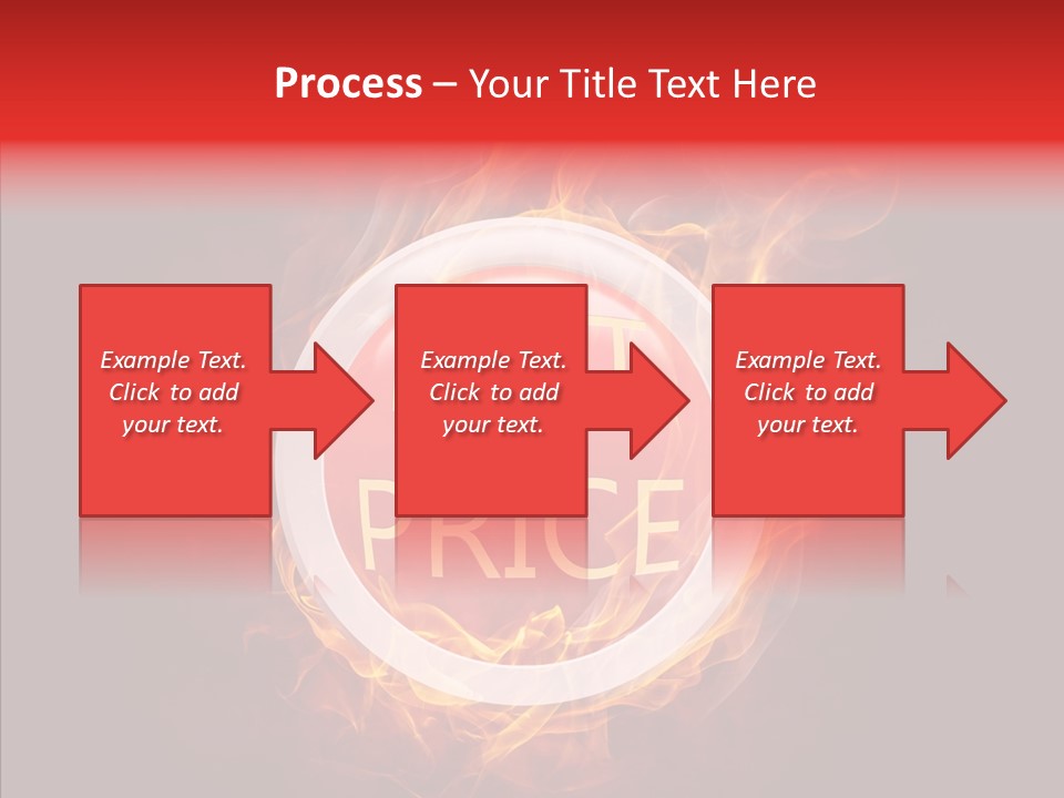 Burning Symbol Currency PowerPoint Template