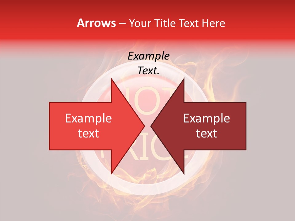 Burning Symbol Currency PowerPoint Template