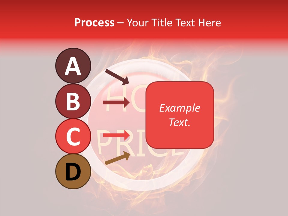 Burning Symbol Currency PowerPoint Template