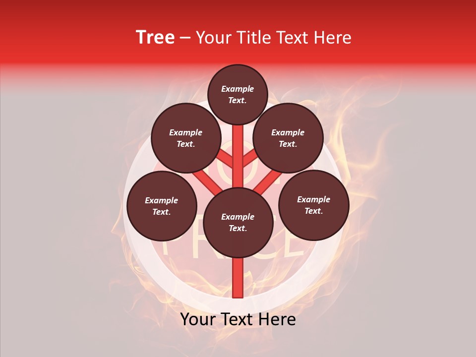 Burning Symbol Currency PowerPoint Template