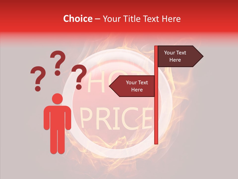 Burning Symbol Currency PowerPoint Template