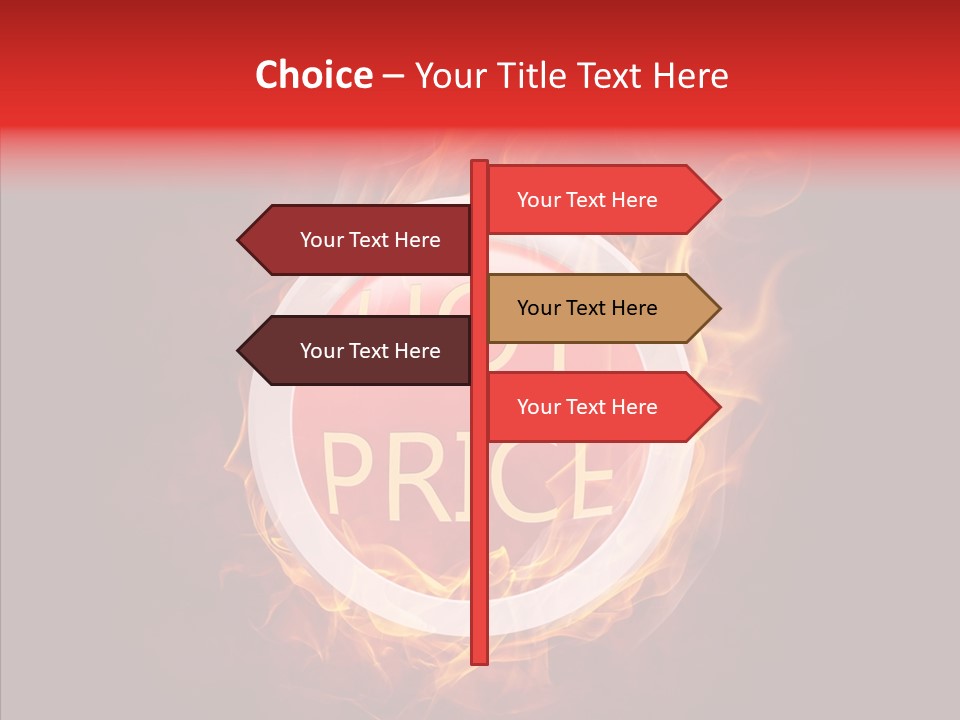 Burning Symbol Currency PowerPoint Template