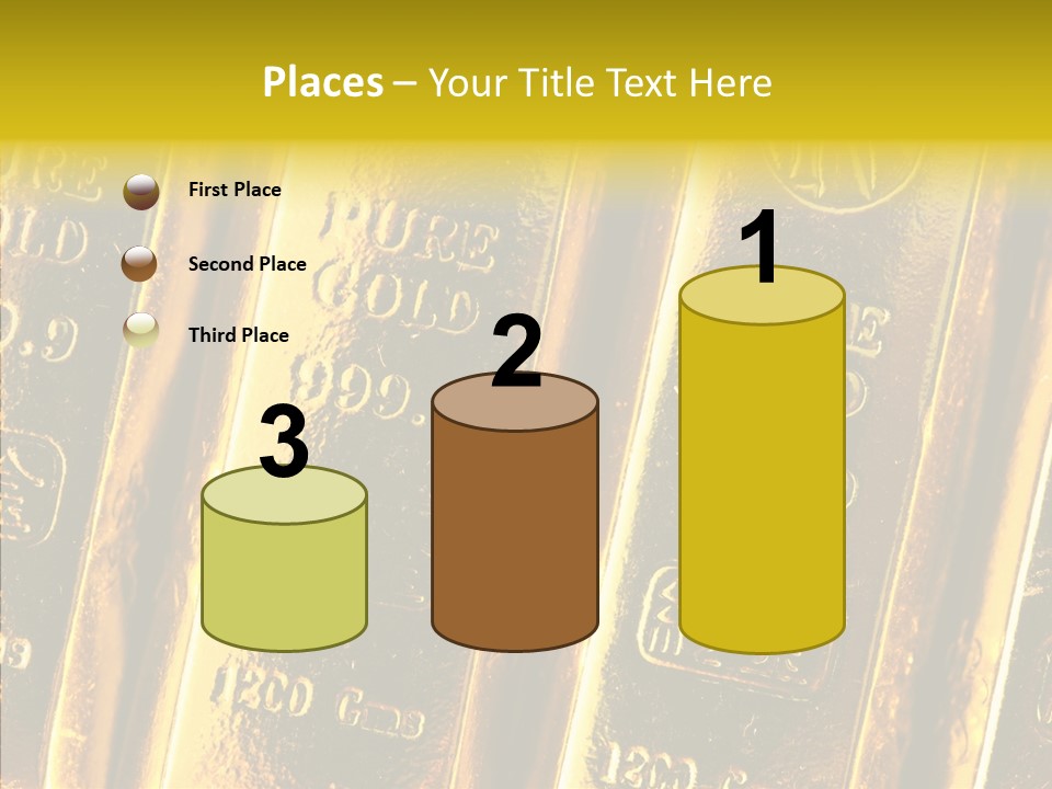 Bars Gold PowerPoint Template
