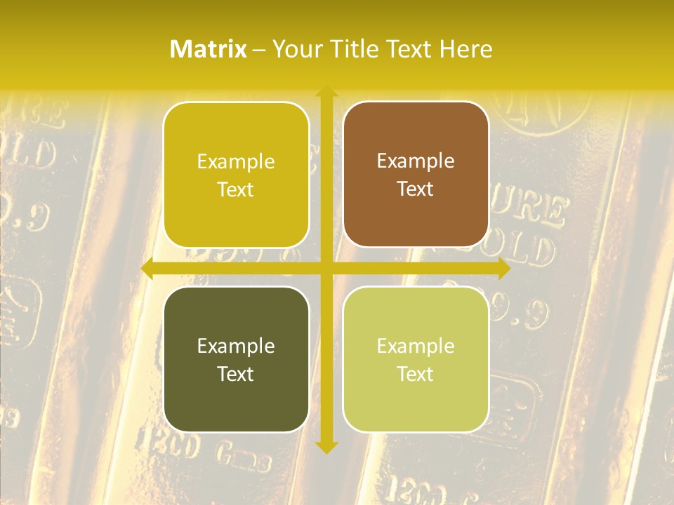 Bars Gold PowerPoint Template