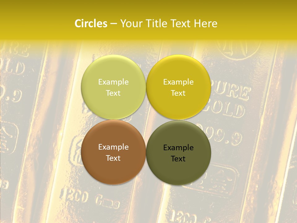 Bars Gold PowerPoint Template