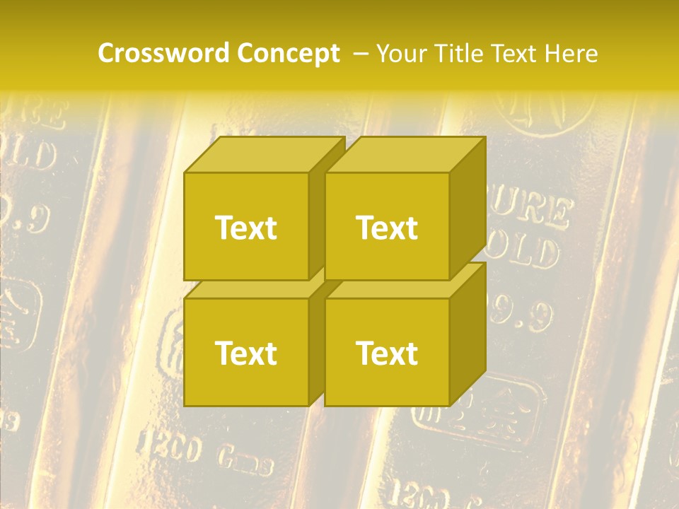 Bars Gold PowerPoint Template