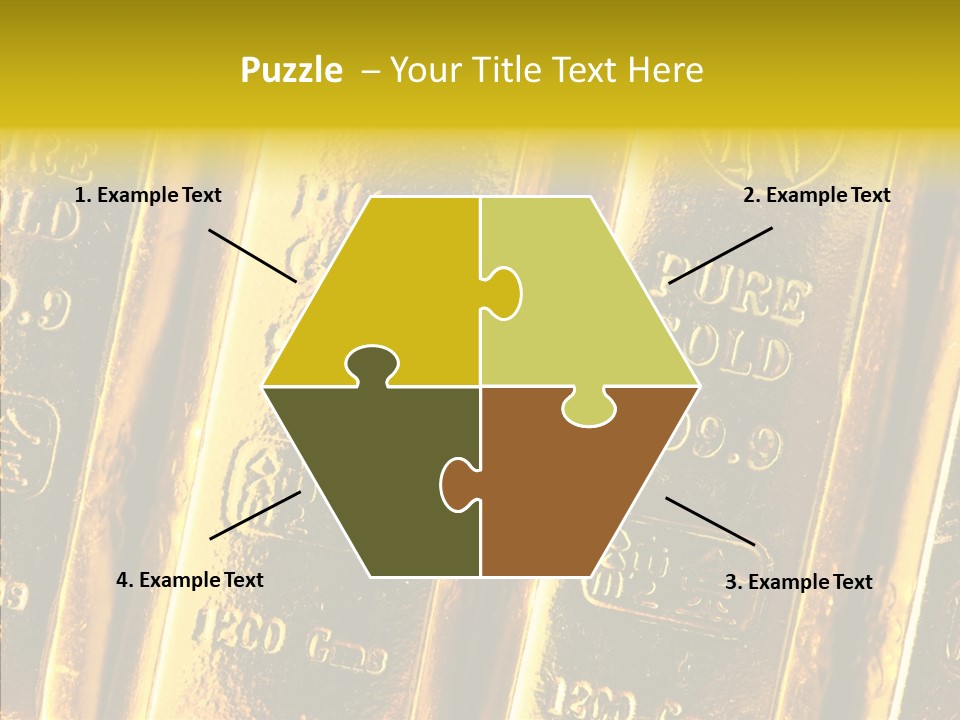 Bars Gold PowerPoint Template