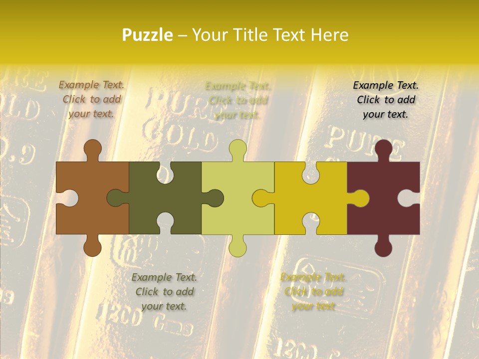 Bars Gold PowerPoint Template