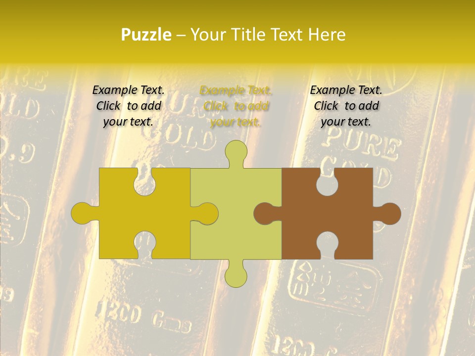 Bars Gold PowerPoint Template