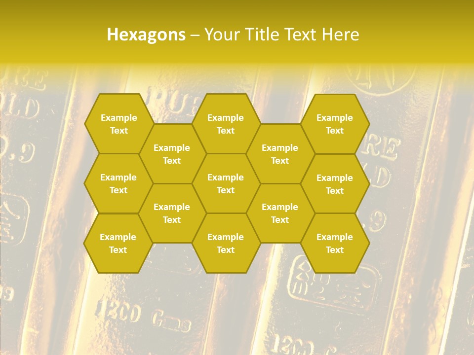 Bars Gold PowerPoint Template
